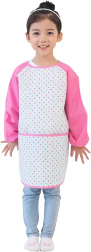 Miniatura 16 de Plie Kids Waterproof Art Smock – Long Sleeve Apron for Painting, Baking, Sensory Play (Ages 1–10)