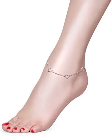Miniatura 2 de Daochong - Tobillera de plata esterlina S925 ajustable, para mujer