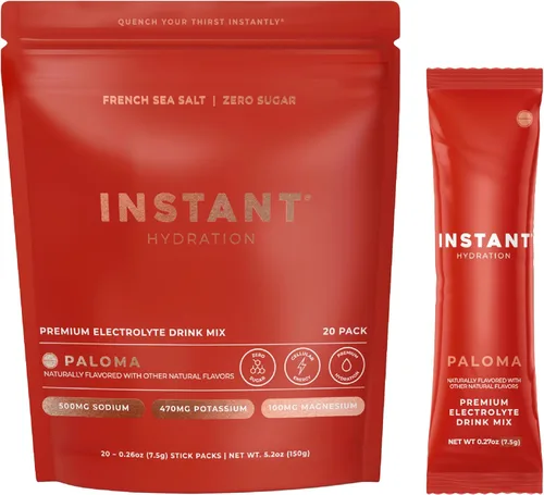 Miniatura 20 de Instant Hydration Shawn Johnson - Paquetes de electrolitos en polvo sin azúcar, mezcla de bebida electrolítica de limonada de cereza y artículos