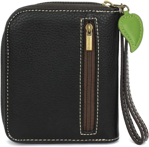 Miniatura 4 de CHALA Cartera con cremallera, pulsera, 8 ranuras para tarjetas de crédito, piel sintética resistente