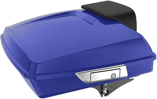 Miniatura 251 de King Tour Pack para Harley Alpine Green, cierre de paquete turístico, portaequipajes superior, soporte de montaje negro, placa de metal para Harley