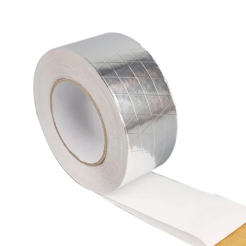 Miniatura 2 de Cinta de aluminio de tela de fibra de vidrio plateada, cinta reflectante de calor autoadhesiva reforzada, resistente al aislamiento de aislamiento