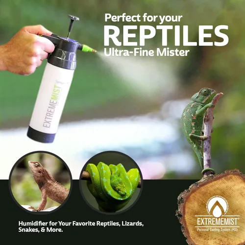 Miniatura 2 de ExtremeMIST Mister de reptiles de alto rendimiento – Pulverizador de reptiles ultrafino y nebulizador de humedad de terrario para geckos