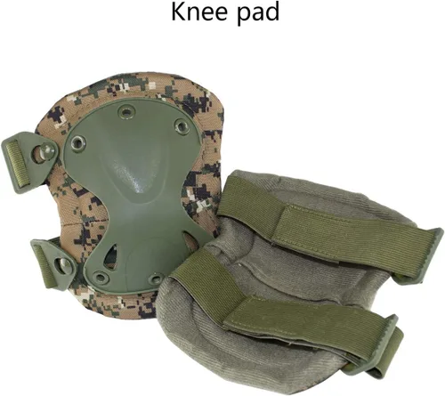 Miniatura 7 de Almohadillas Protectoras Tácticas de Combate para Rodilla y Codo para Juegos de Paintball CS al Aire Libre, Ciclismo, Seguridad, Equipo de Dw