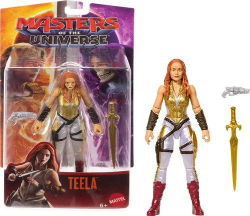 Miniatura 7 de Masters of the Universe Figura de gato de batalla de película 2026 con mordisco y 5 rugidos diferentes, criatura tigre a escala de 5.5 pulgadas
