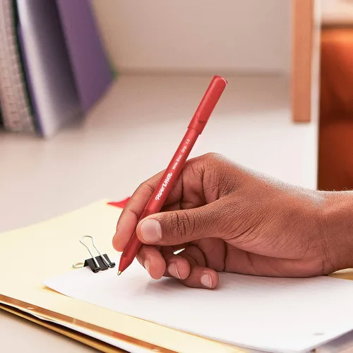 Miniatura 2 de Paper Mate Write Bros. Grip - Bolígrafo de punta redonda, 0.039 in, tinta negra, barril negro, paquete de 36