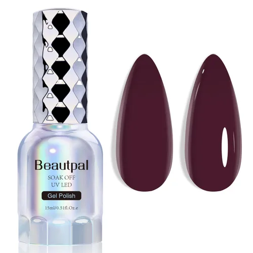 Miniatura 20 de BEAUTPAL - Esmalte de uñas de gel blanco lechoso de 0.5 onzas líquidas, esmalte de gel semipermanente UV LED, arte de uñas, salón de manicura