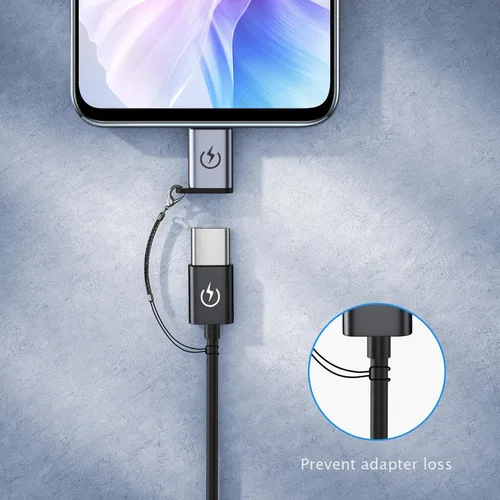 Miniatura 3 de Jadebones Adaptador USB C a Micro USB (paquete de 4), convertidor USB tipo C hembra a micro USB macho compatible con Samsung Galaxy S6/S7 Edge, LG