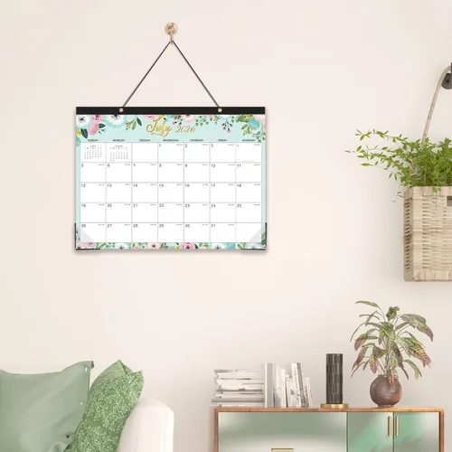 Miniatura 7 de Calendario de escritorio 2026-2027 – julio 2026 – diciembre 2027, calendario 2026-2027, 14.6 x 11.5 pulgadas, calendario mensual de 12 calendarios