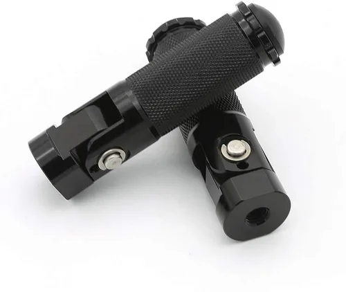 Miniatura 3 de 0.315 in Billet motocicleta plegable Rearsets reposapiés Estriberas Estriberas Pedal universal para YZF R1 R6 R125 R3 R25 MT07 MT-07 MT09 MT-09 FZ09