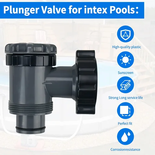 Miniatura 4 de Válvula de émbolo para piscinas Intex, conexión de válvula de émbolo, manguera de bomba de piscina de 38 compatibles, válvula de émbolo y salida