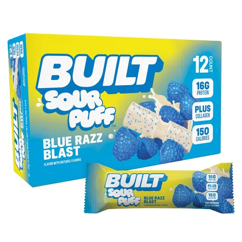 Miniatura 21 de Built Puffs - Barras de proteínas de 12 unidades, barras energéticas altas en proteínas, colágeno, sin gluten, cubiertas de chocolate, bajas