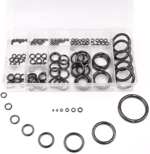 Miniatura 10 de 9KM DWLIFE Kit de repuesto de anillo guía de cerámica para reparación de caña de pescar, 14 tamaños de 0.13 a 1.86 pulgadas A - 28 piezas