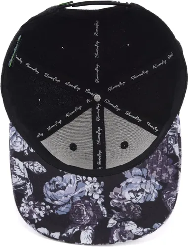 Miniatura 3 de Sombrero Snapback Floral Parche Negro por BloomTan), Negro