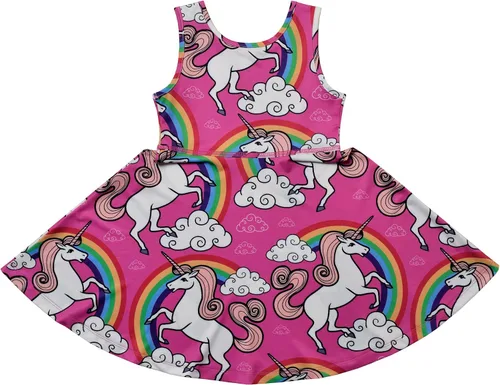 Miniatura 7 de Jxstar Vestidos sin mangas para niñas, ropa casual de verano para niños pequeños