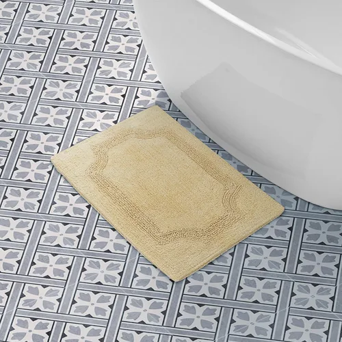 Miniatura 19 de Laura Ashley - Tapete de baño reversible de algodón, decoración de baño de alta calidad, lavable a máquina, altamente absorbente, 17 x 24 pulgadas