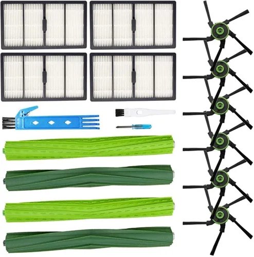 Miniatura 7 de Piezas de repuesto Rodillos para iRobot Roomba s9+(9550) s9 (9150) robot aspirador accesorios kit 4 paquetes 2 juegos de cepillos de rodillo