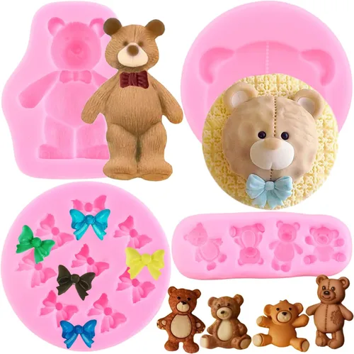 Miniatura 8 de Mujiang Moldes de silicona para fondant de chocolate, pasta de chicle de caramelo, manualidades, arcilla polimérica, decoración de pasteles, juego