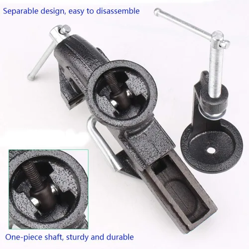 Miniatura 5 de Tornillo de mesa Home Vise - Tornillo de banco con abrazadera, 3.0" negro