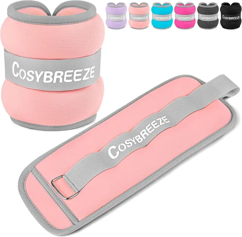 Miniatura 10 de Pesas de tobillo de 1/2/3/4/6/8/10 libras, 1 par de pesas de muñeca y pierna para mujeres y hombres, fuerza pesada para caminar, correr, trotar