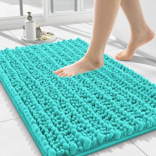 Miniatura 239 de Smiry Alfombras de Baño 24x16 pulgadas, Alfombras de Baño de Chenilla Extra Suaves y Absorbentes, Respaldo de Goma Antideslizante, Lavable a Máquina