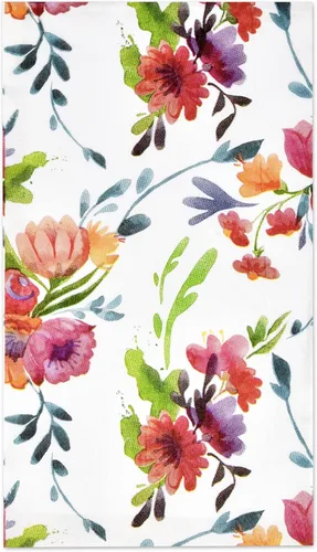 Gift Boutique 100 servilletas florales de acuarela desechables de papel flor jardín cena servilleta de mano para baño polvo habitación fiesta