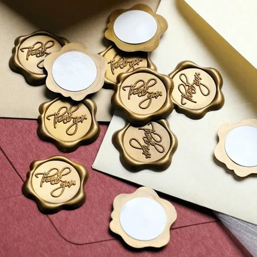 Miniatura 7 de Adhesivos de cera personalizados, sellos de cera adhesivos personalizados con diseño de logotipo, ideal para invitaciones de boda, sobre diario