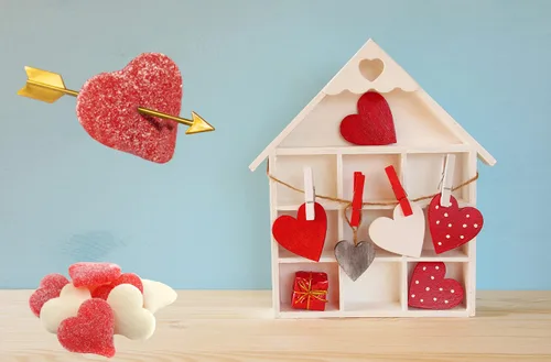 Miniatura 3 de Sanded Gummi Hearts - Goma de mascar para el día de San Valentín, apta para alérgicos, sin OMG, sin edulcorantes artificiales (1 libra)