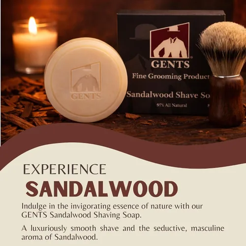 Miniatura 2 de G.B.S Jabón de afeitar para hombre 97% natural enriquecido con manteca de karité y glicerina, crea una rica forma de espuma, 3 onzas cada paquete