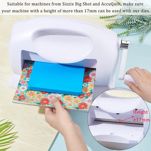 Miniatura 6 de SUPERDANT Troqueles de flores de corte de cuero para boda, troquelados de madera, plantilla de molde de corte de tela, álbum de recortes, álbum