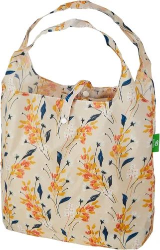 Miniatura 26 de ECO CHIC Bolsas plegables reutilizables para comestibles, bolsa de compras ligera, reciclada y reutilizable, bolsa plegable impermeable Gafas Gatos