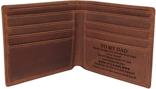 Miniatura 2 de awofer - Billetera de piel para hombre, el regalo perfecto para hombre, regalo del día del padre, regalos para papá, hijos