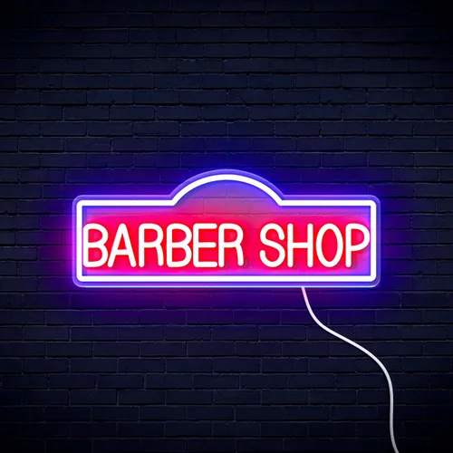 Miniatura 9 de ADVPRO Señal de neón LED de silicona flexible de Barber Shop - rojo y azul - st16s42-fnu0358-rb