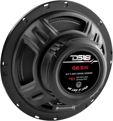 Miniatura 7 de DS18 GEN-X6.5 - Altavoz coaxial de 6.5 pulgadas, 3 vías, 165 W máximo, 50 W RMS, cono de papel negro, dos tweeters de cúpula de Mylar, 4 ohmios