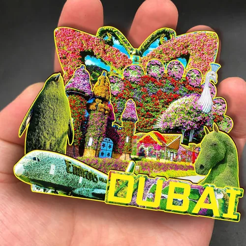 Miniatura 4 de Imán de madera de Dubai United Arab EMI 3D para nevera, recuerdos coleccionables, decoraciones artesanales hechas a mano