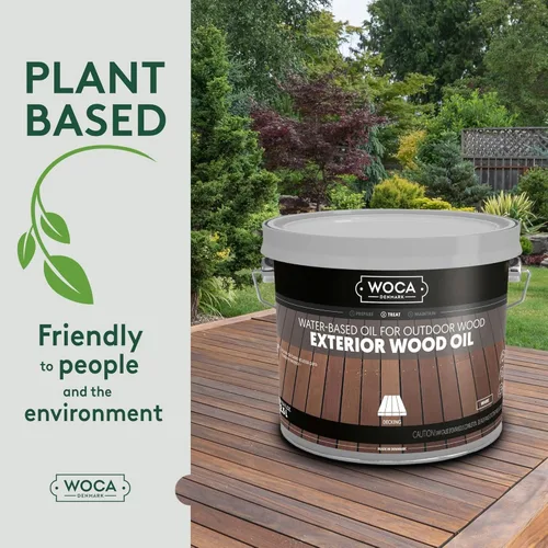 Miniatura 4 de WOCA Comprobador de aceite de madera exterior de Dinamarca, aceite penetrante a base de agua para superficies de madera al aire libre, muestra