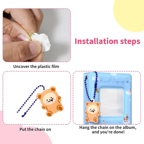 Miniatura 4 de Carpeta Kpop de 3 pulgadas, mini álbum de fotos, carpeta de tarjetas fotográficas Kpop, soporte cuadrado hueco para tarjetas de fotos, álbum Kpop 40