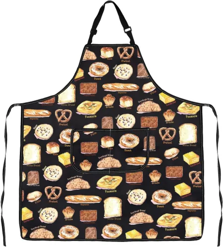 Miniatura 3 de VAMSII Regalo para amantes del pan, delantal de sopa con bolsillos, regalo de cocina de chef para hombres, novio, marido, padre
