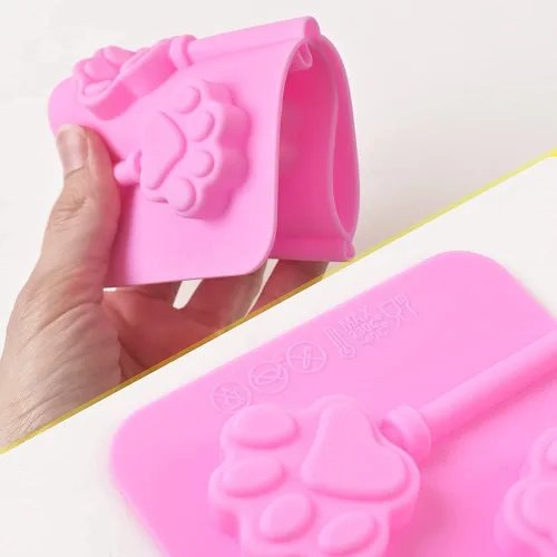 Miniatura 8 de Newk Molde de silicona Lollipop, 4 paquetes de 6 moldes de silicona antiadherentes para piruletas de chocolate y dulces