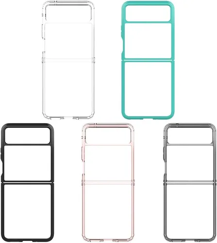 Miniatura 7 de Funda para Motorola Razr-2023: panel trasero transparente premium + cubierta de parachoques de TPU para Moto Razr 2023 (YKL negro)