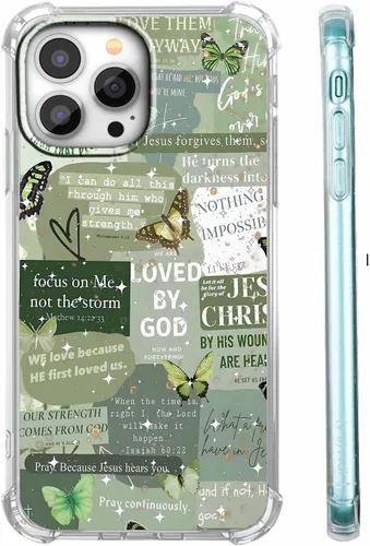 Miniatura 41 de Funda para Celular con Versículos de la Biblia, Colocación de Citas Cristianas de Jesús, Diseño Collage, Funda Protectora Suave de TPU de Moda