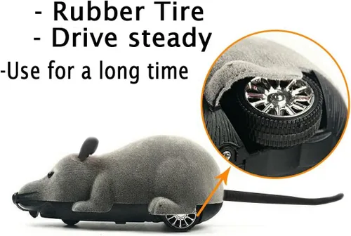 Miniatura 4 de Greatstar Juguete de rata a control remoto, mouse electrónico inalámbrico, el mejor regalo para tus gatos, perros, mascotas, niños y niños, amor
