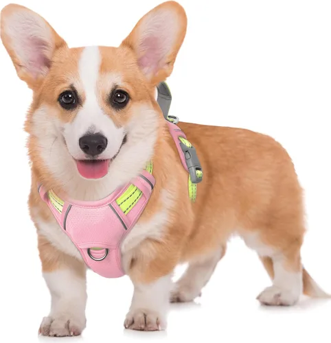 Miniatura 98 de BARKBAY Arnés para Perro Sin Tirones Talla Grande Arnés Reflectante para Perro con Clip Frontal y Asa de Control Fácil para Caminar Entrenar Correr