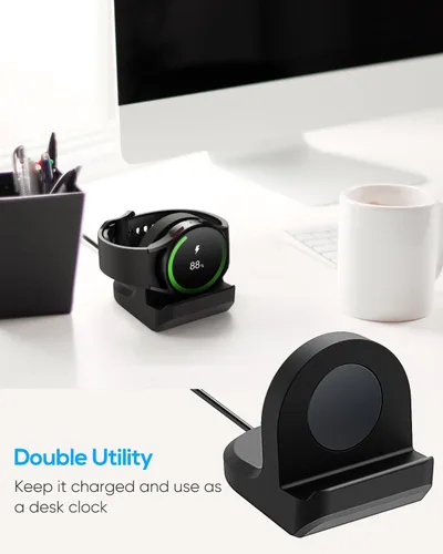 Miniatura 6 de Soporte para Samsung Galaxy Watch Ultra 2025 47MM/ 8 Classic 46MM/Watch 8 40/44MM/7 40,44mm/ Ultra/6 40 44mm de silicona antideslizante, base