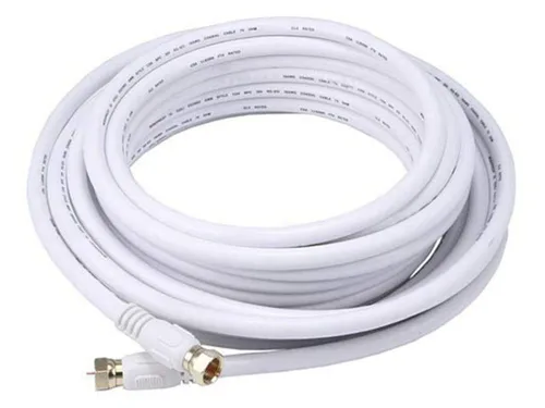 Miniatura 9 de Monoprice RG6 Quad Shield CL2 - Cable coaxial con conector tipo F para televisión, 1.5 pies Negro