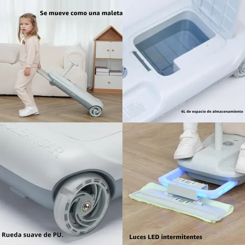 Miniatura 8 de Coche de Paseo Eléctrico de 12V con Diversión de Limpieza, 3 en 1 Gokart, Arranque Suave, 5 Velocidades Ajustables, Escoba Desmontable, Batería Gris