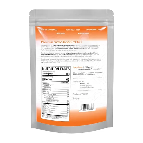 Miniatura 2 de CHAVI Lichi liofilizado, 2 onzas, superalimentos saludables de 1 ingrediente, sin azúcares ni conservantes añadidos, sin OMG, vegano, sin gluten..