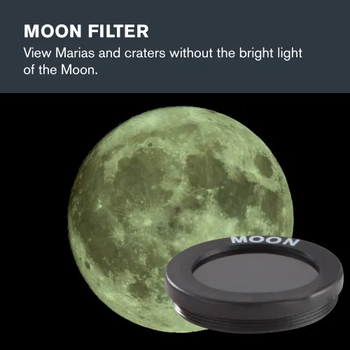 Miniatura 5 de Celestron AstroMaster - Kit de accesorios de 8 piezas de oculares y filtros - Incluye dos oculares de 1.25", lente Barlow 2X, tres filtros, paño