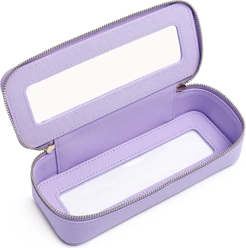 Miniatura 13 de Pinkmik Pequeña bolsa de maquillaje, mini estuche transparente para maquillaje y neceser con cremallera, organizador de bolsos para mujer