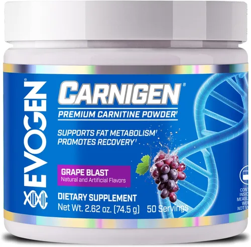 Miniatura 7 de Evogen Carnigen Plus Caffeine - Polvo de carnitina premium Apoya el metabolismo de las grasas y promueve la recuperación Matriz de suplemento